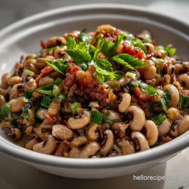 Hoppin John Recipe: Traditional Smoky Black-Eyed Peas Recipe Card