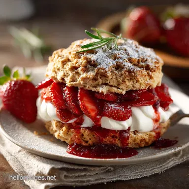 Strawberry Shortcake: The Perfect Crumbly Biscuit Recipe Recipe Card