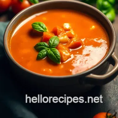 Cozy Soup Recipes: My Family’s Classic Tomato Basil Twist Recipe Card