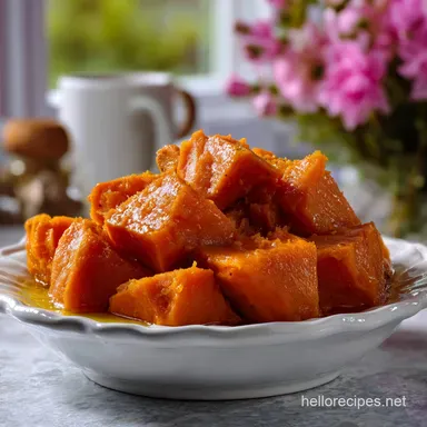 Sweet Potato Souffle: Velvety Perfection with Pecan Crust Recipe Card