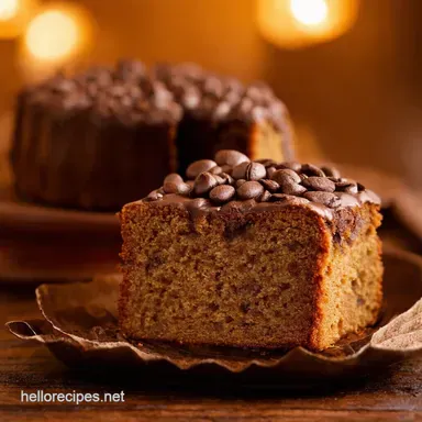 Coffee Lovers Dream Coffee Cake Made with Coffee Recipe Card