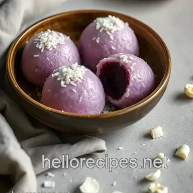 How to Cook Ube Mochi with Coconut Delight: A Delicious Treat! Recipe Card