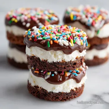 Layer Cookie Brownie Cheesecake: 1h 20min Recipe Card