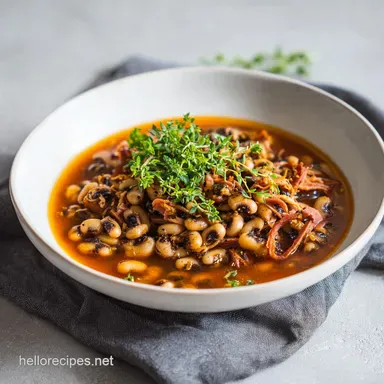 How to Cook Black Eyed Peas with Ham Hock Recipe Card