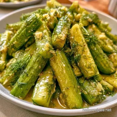 Quick Coriander Dill Pickles Recipe Card
