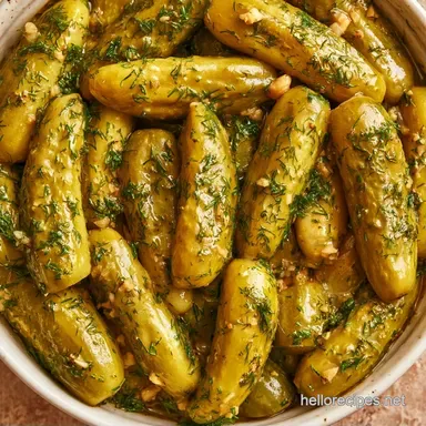 Coriander Dill Pickles in 20 Minutes Recipe Card