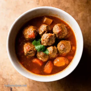 Hearty Meatball Stew for Cozy Nights A Hug in a Bowl Recipe Card