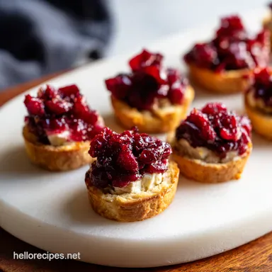Cranberry Brie Bites Thanksgiving Appetizer Recipes Made Easy Recipe Card