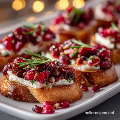 Cranberry Brie Crostini Baked in 20 Minutes