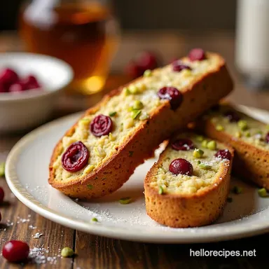 Cranberry Pistachio Biscotti My Holiday Baking MustHave Recipe Card