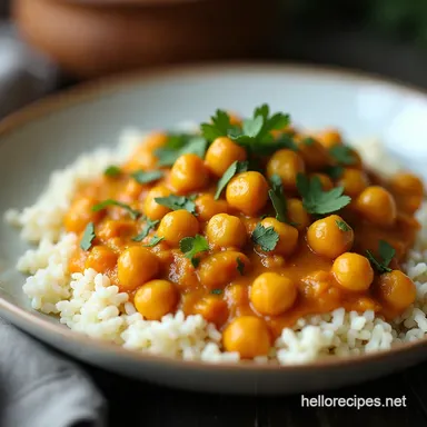 Easy 30Minute Chickpea Curry with Coconut Milk Weeknight Dinner