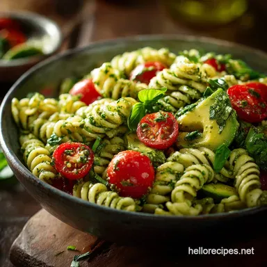 Avocado Pesto Pasta Salad: The Ultimate Creamy Summer Dish Recipe Card