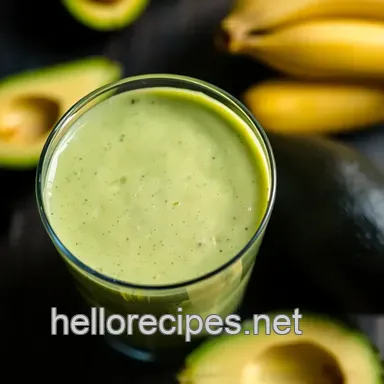 Easy and Creamy Avocado Smoothie Recipe: A Delicious Morning Boost Recipe Card