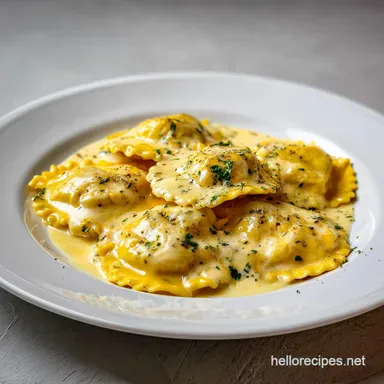 Creamy Baked Garlic Ravioli: One-Pan Dinner in 20 Minutes Recipe Card