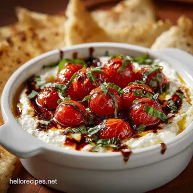 Caprese Dip: The Easy, Creamy Appetizer For Your Next Party Recipe Card