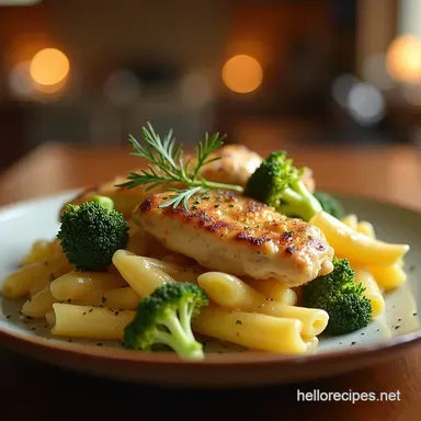 Speedy Creamy Chicken Broccoli Pasta Bake Recipe Weeknight Win Recipe Card