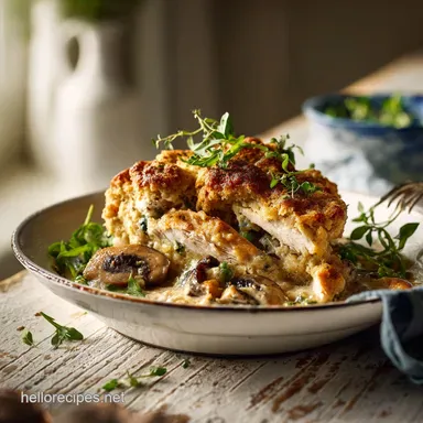 Chicken Cobbler Recipe with Creamy Filling and Cheddar Biscuit