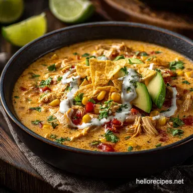 Creamy Chicken Taco Soup: The Easiest Weeknight Meal, Ready in 45 Min Recipe Card