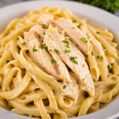 Creamy Chicken Alfredo Easy Family Dinner in 35 Recipe Card