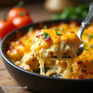 Cheesy Low Carb Chicken Casserole Ready in Under an Hour Recipe Card