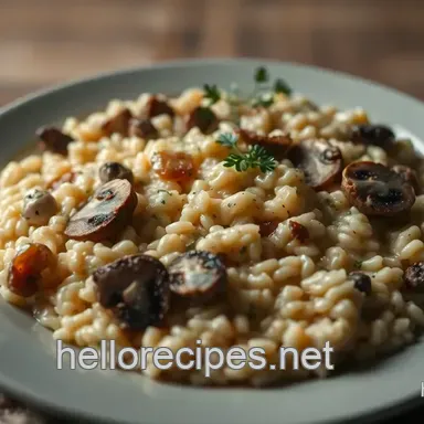 Creamy Mushroom Risotto Recipe: Simple Comfort Food! Recipe Card