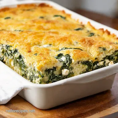 Delicious Feta Spinach Casserole Recipe My GoTo Brunch Recipe Card