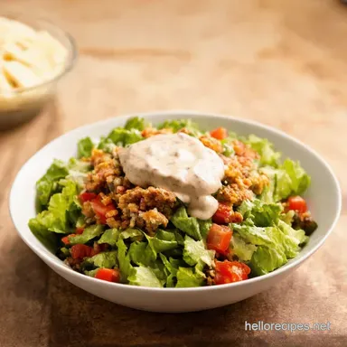 Creamy Fiesta Taco Salad Dressing Ditch the Packet Recipe Card