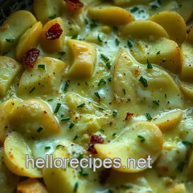 Creamy Potato Recipes: Garlic & Herb Gratin, Fit for a King! Recipe Card