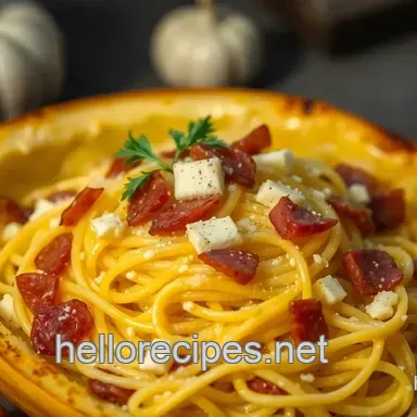 Creamy Spaghetti Squash Recipe: Garlic Parm & Prosciutto!