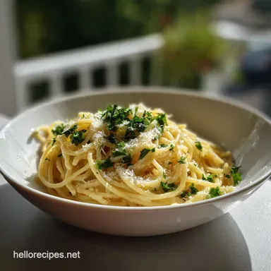 Creamy Garlic Pasta Recipe in 15 Minutes Recipe Card