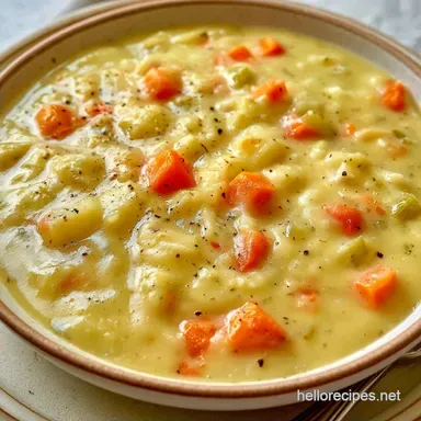 Healthy Potato Soup for 4 Servings