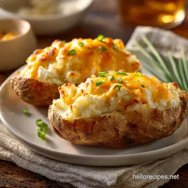 Twice Baked Potatoes: The Ultimate Creamy Mature Cheddar Recipe