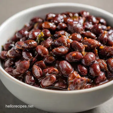 Mexican Black Beans Recipe: Ultra Creamy Restaurant Quality Recipe Card