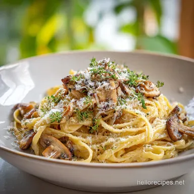 Creamy Mushroom Pasta for 4 Servings