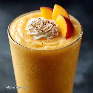 Peach Smoothie: Ultra-Creamy 5-Minute Recipe (No Banana) Recipe Card