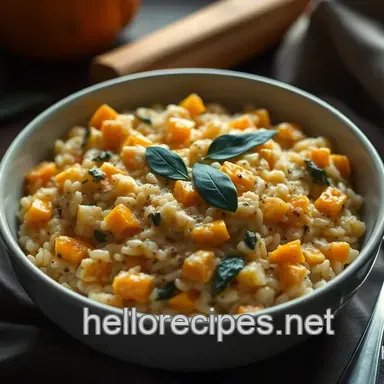 Creamy Butternut Squash & Sage Risotto: A Warm Hug in a Bowl Recipe Card