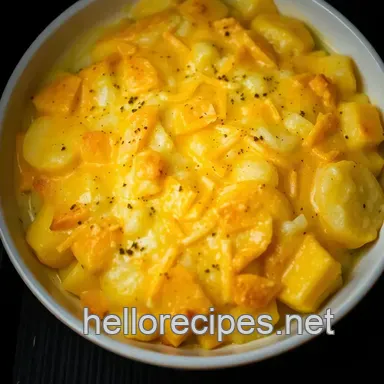 Easy Creamy Scalloped Potatoes in Oven: A Comfort Food Classic Recipe Card