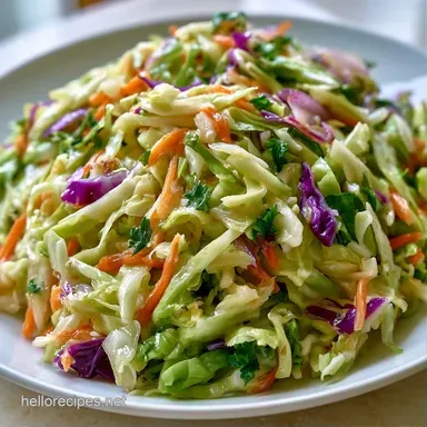 Southern Coleslaw for 8 Servings Recipe Card