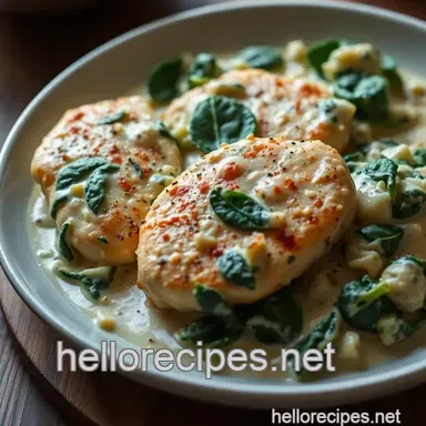 Creamy Spinach Artichoke Chicken: A Fancy Weeknight spinach recipes Recipe Card