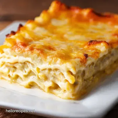 Creamy White Lasagna Delight My Familys Favourite Recipe Card