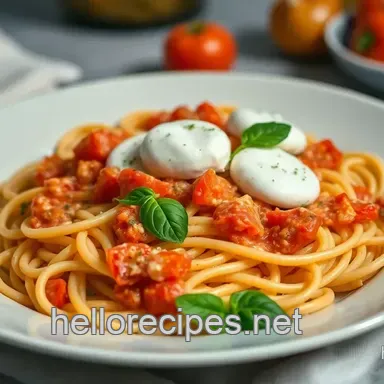 Creamy Tomato & Basil Pasta with Burrata: My Weeknight Treat Recipe Card