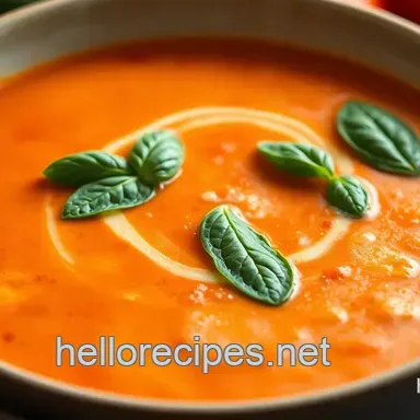 Easy Soup Recipes: Creamy Tomato Basil Sunshine in a Bowl