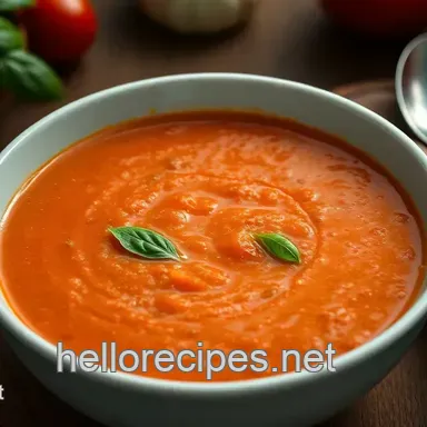 My Best Easy Soup Recipes: Creamy Tomato Basil Soup for Cozy Nights