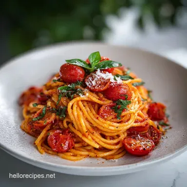 Tomato Pasta Creamy 20 Minute Dinner: Italian Recipe Card