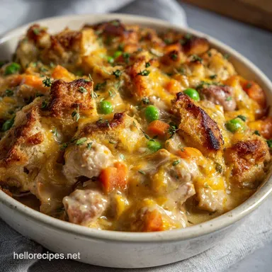 Turkey &agrave; la King: The Ultimate Creamy Leftover Makeover Recipe Card