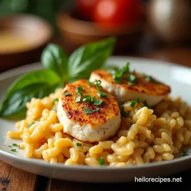 Lowcarbdit Delight Creamy Tuscan Chicken Cauliflower Risotto Recipe Card