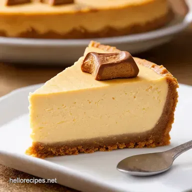 Creamy Twix Cheesecake Delight Easy NoBake Heaven Recipe Card