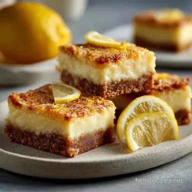 Creamy Vegan Lemon Bars: Get the Best Smooth, Custardy Recipe Recipe Card