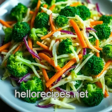 Easy & Crisp Broccoli Slaw Recipe: A Refreshing Summer Side Dish Recipe Card