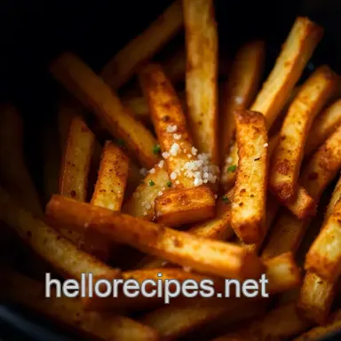 Crispy Air Fryer French Fries: How to Make French Fries Air Fryer Style Recipe Card